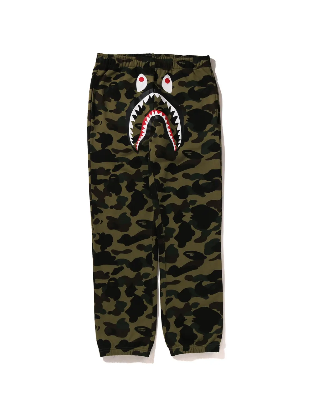 A BATHING APE® Shark camouflage-print track pants - Verde