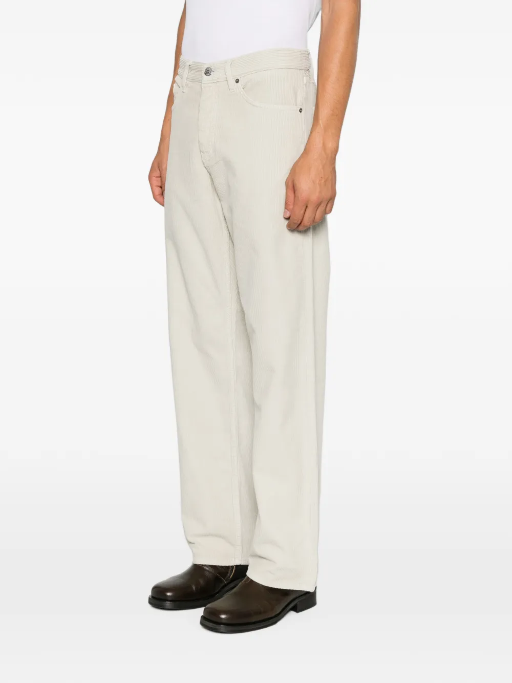 Sunflower Ribfluwelen straight broek Beige
