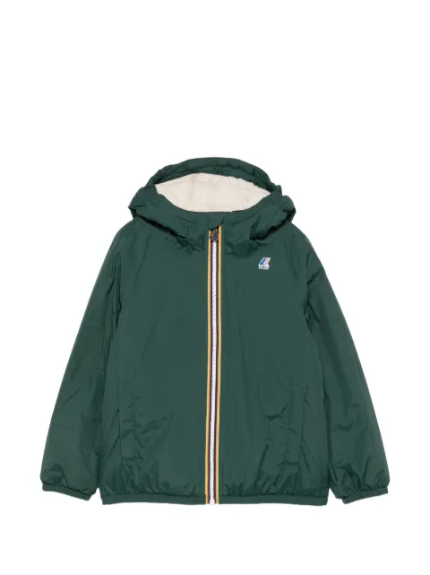 K Way Kids logo-patch hooded jacket