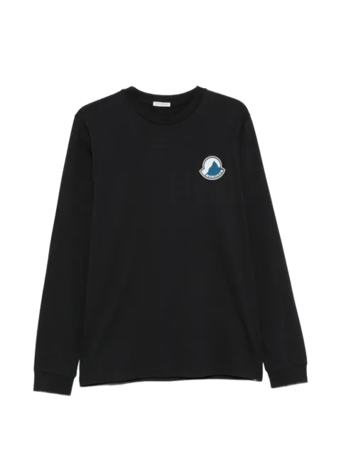 Moncler logo-patch long-sleeve top