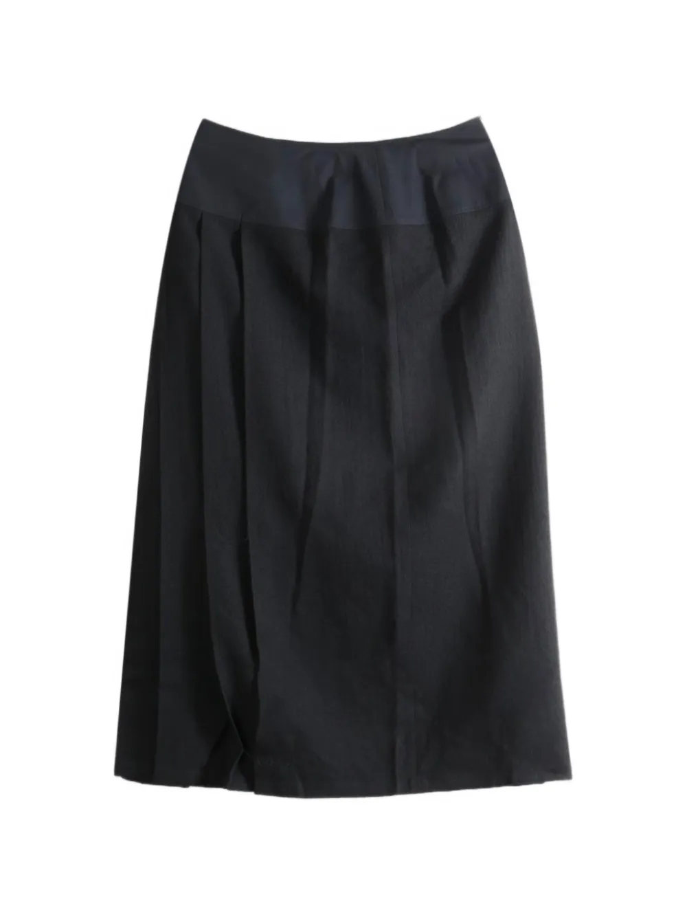 Yohji Yamamoto pleated maxi skirt