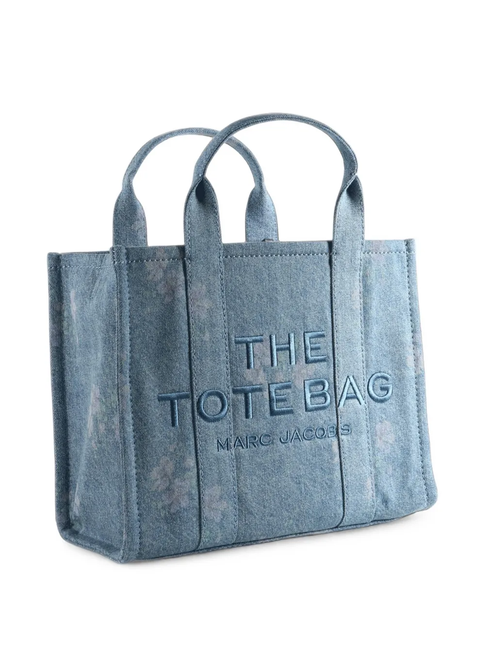 Marc Jacobs Denim shopper met bloemen-print Blauw