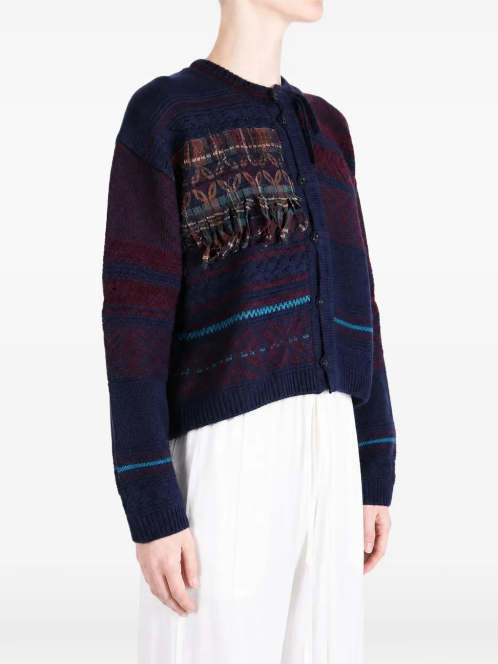 Y's Vest met franje Blauw
