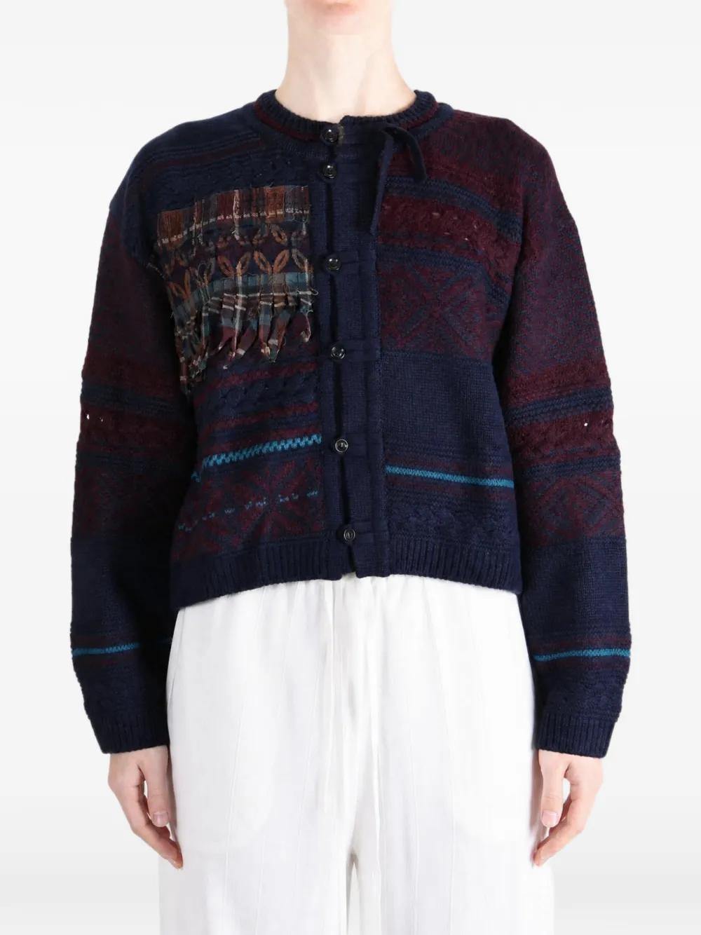 Y's Vest met franje Blauw