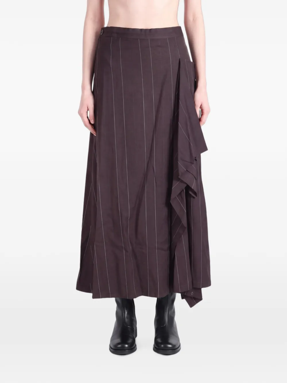 Y's Broek met krijtstreep Bruin