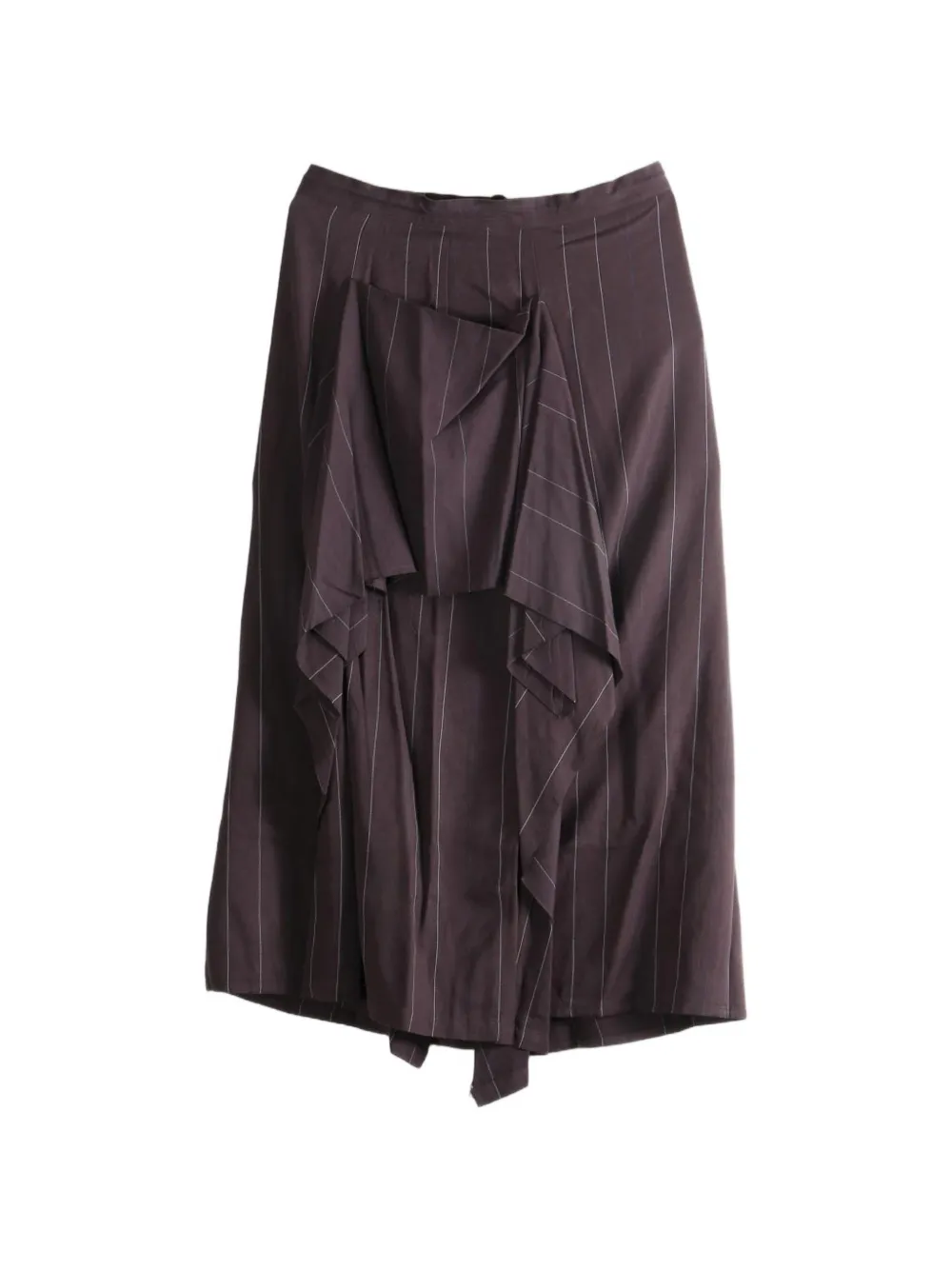 Y's pinstripe draped trousers