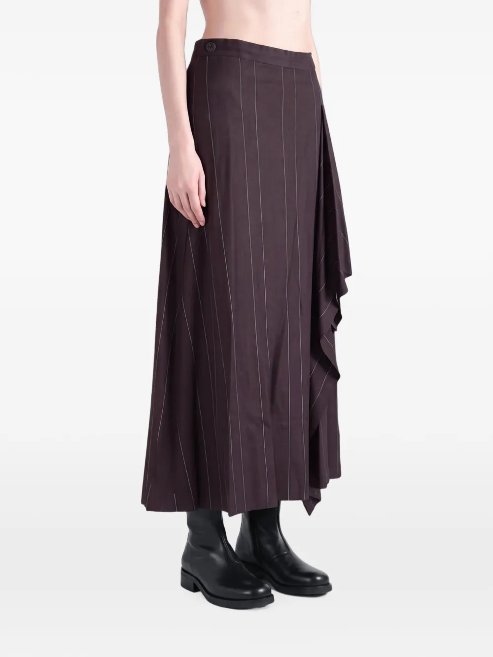 Y's Broek met krijtstreep Bruin