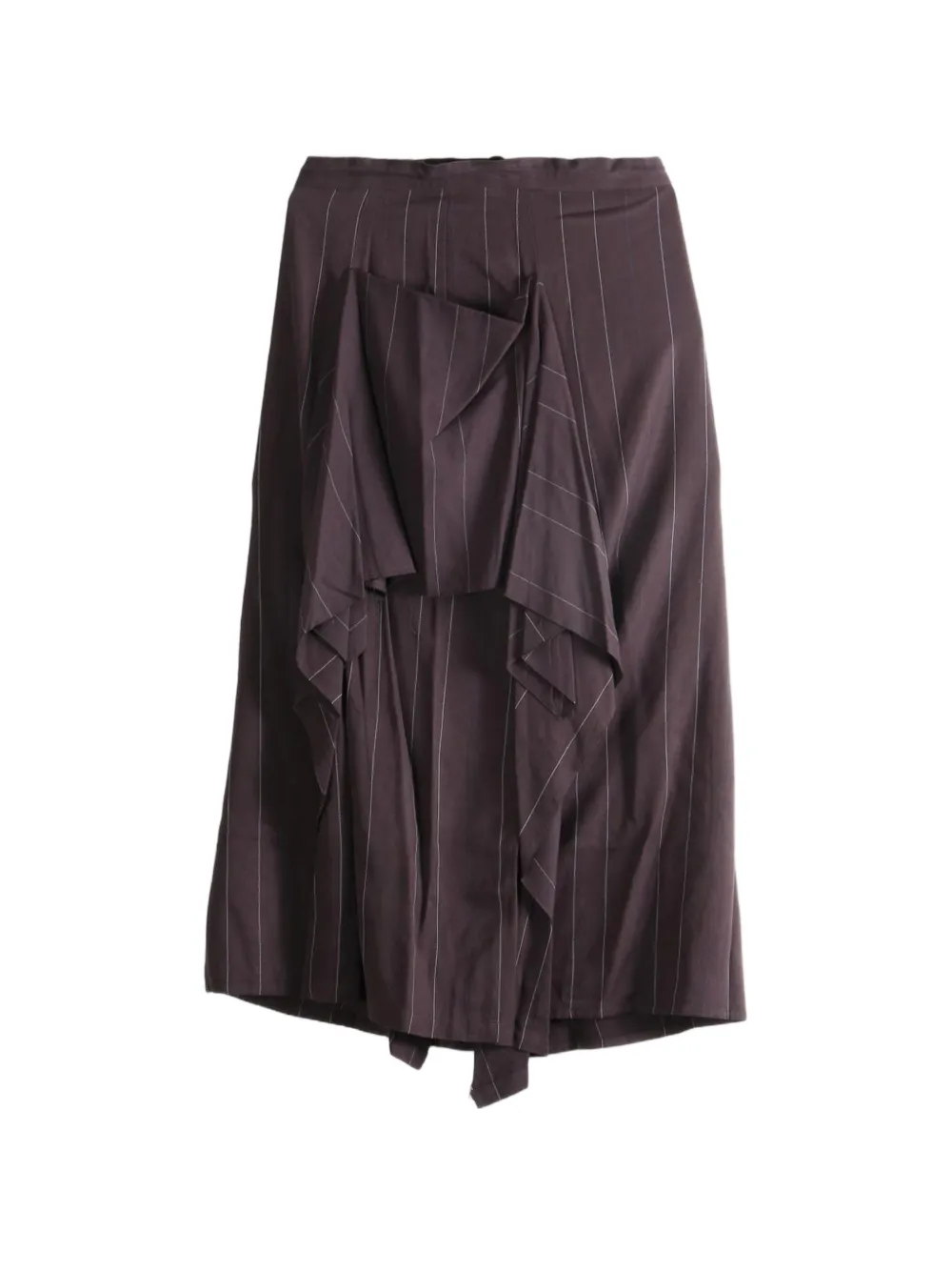 Y's pinstripe draped trousers