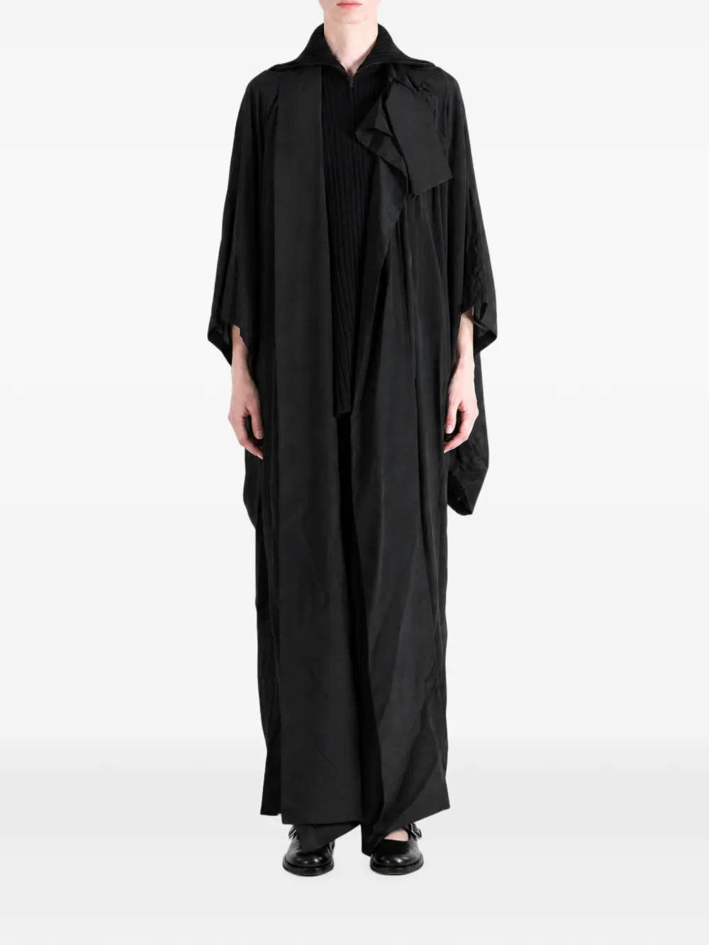 Yohji Yamamoto Jas met kimono-mouwen Zwart