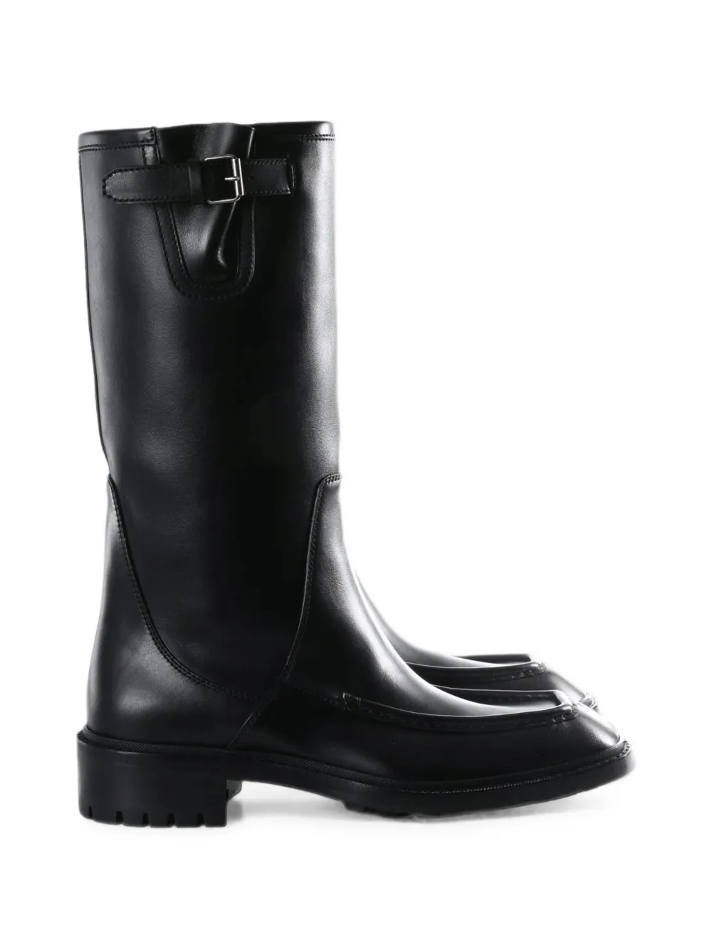 Saint Laurent buckled leather boots