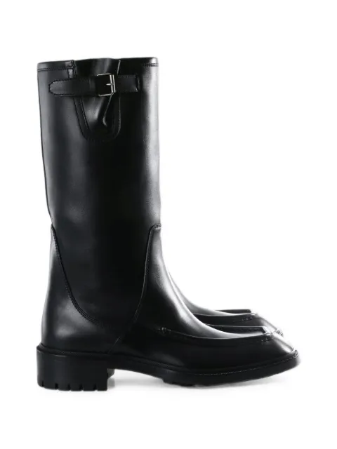 Saint Laurent buckled leather boots
