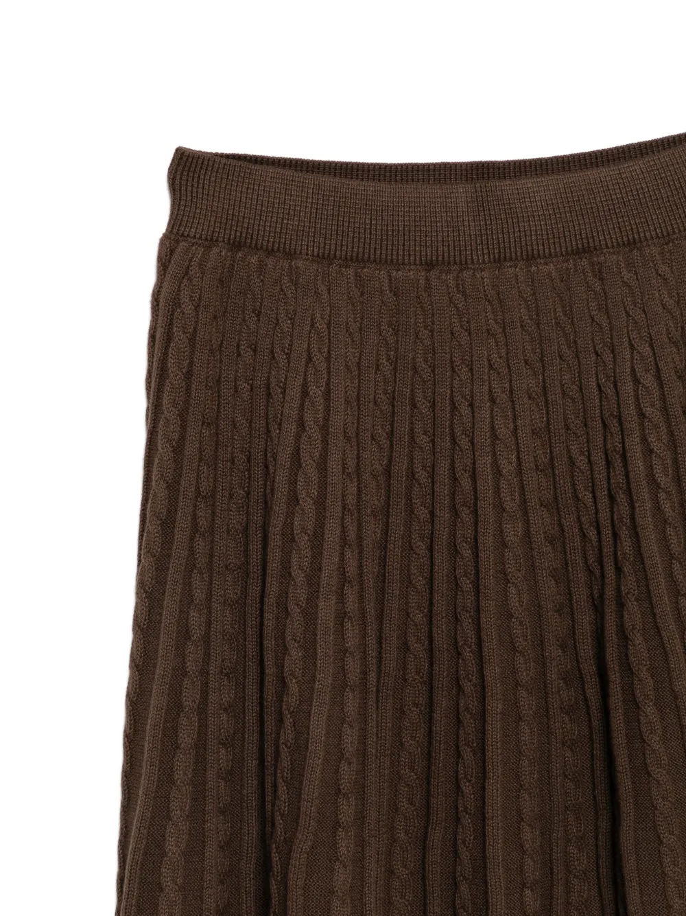 POLO RALPH LAUREN KIDS cable-knit cardigan and skirt set Bruin
