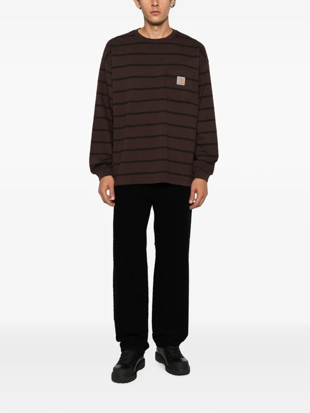 Carhartt WIP Cardona long-sleeve T-shirt Bruin