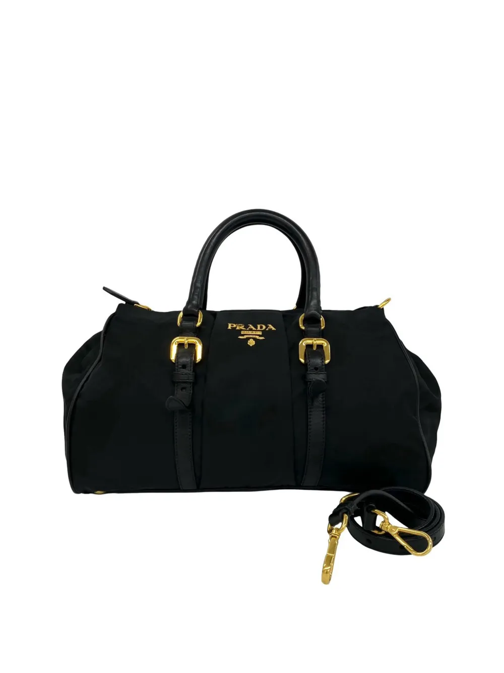 Prada Pre-Owned 2010-2026 Tessuto satchel - Nero
