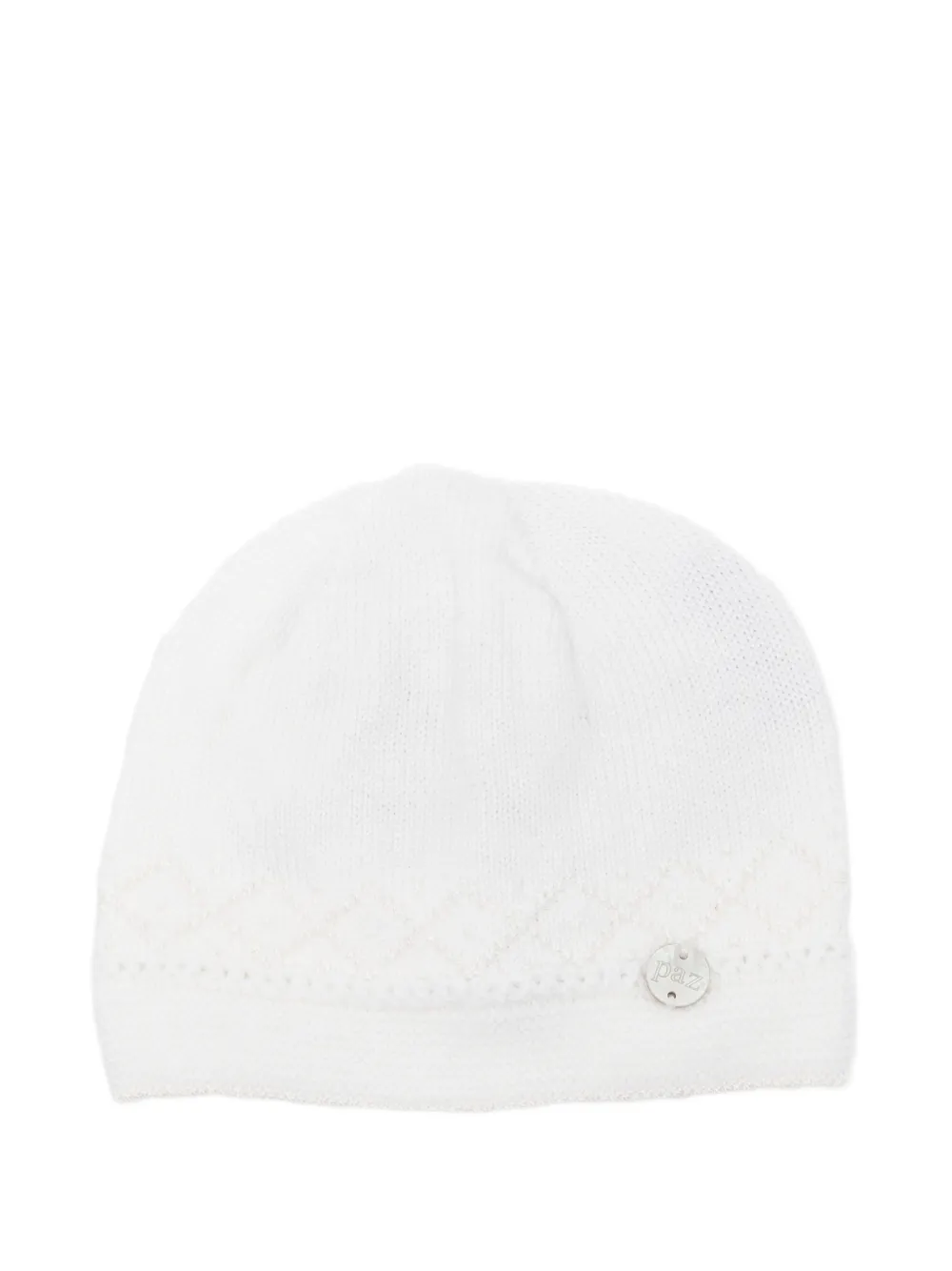Paz Rodriguez bonnet Paz en maille pointelle - Blanc