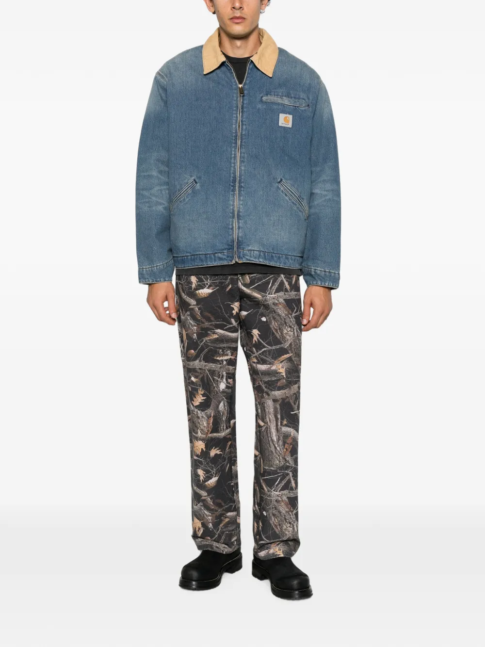 Carhartt WIP Detroit denim jack met rits Blauw