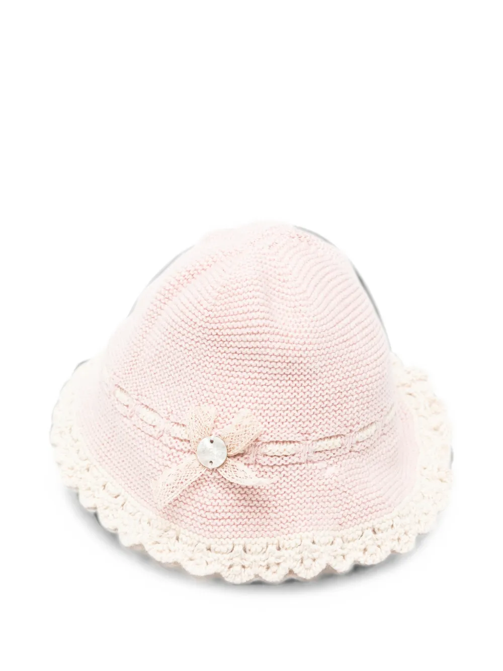 Paz Rodriguez crochet-trim bow-detail hat - Rosa