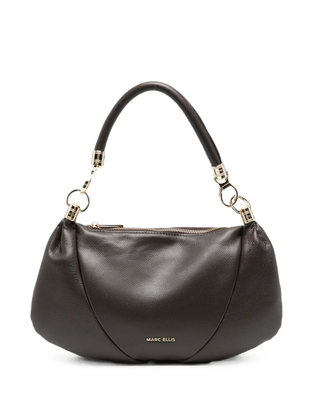 Marc Ellis Devamdo leather shoulder bag - Marrone