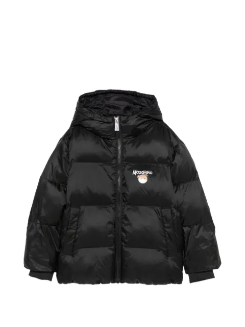 Moschino Kids logo-print padded jacket