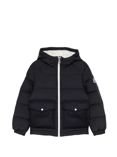 Moncler Enfant logo-embroidered padded jacket