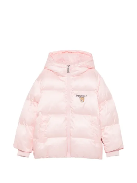 Moschino Kids logo-print puffer jacket