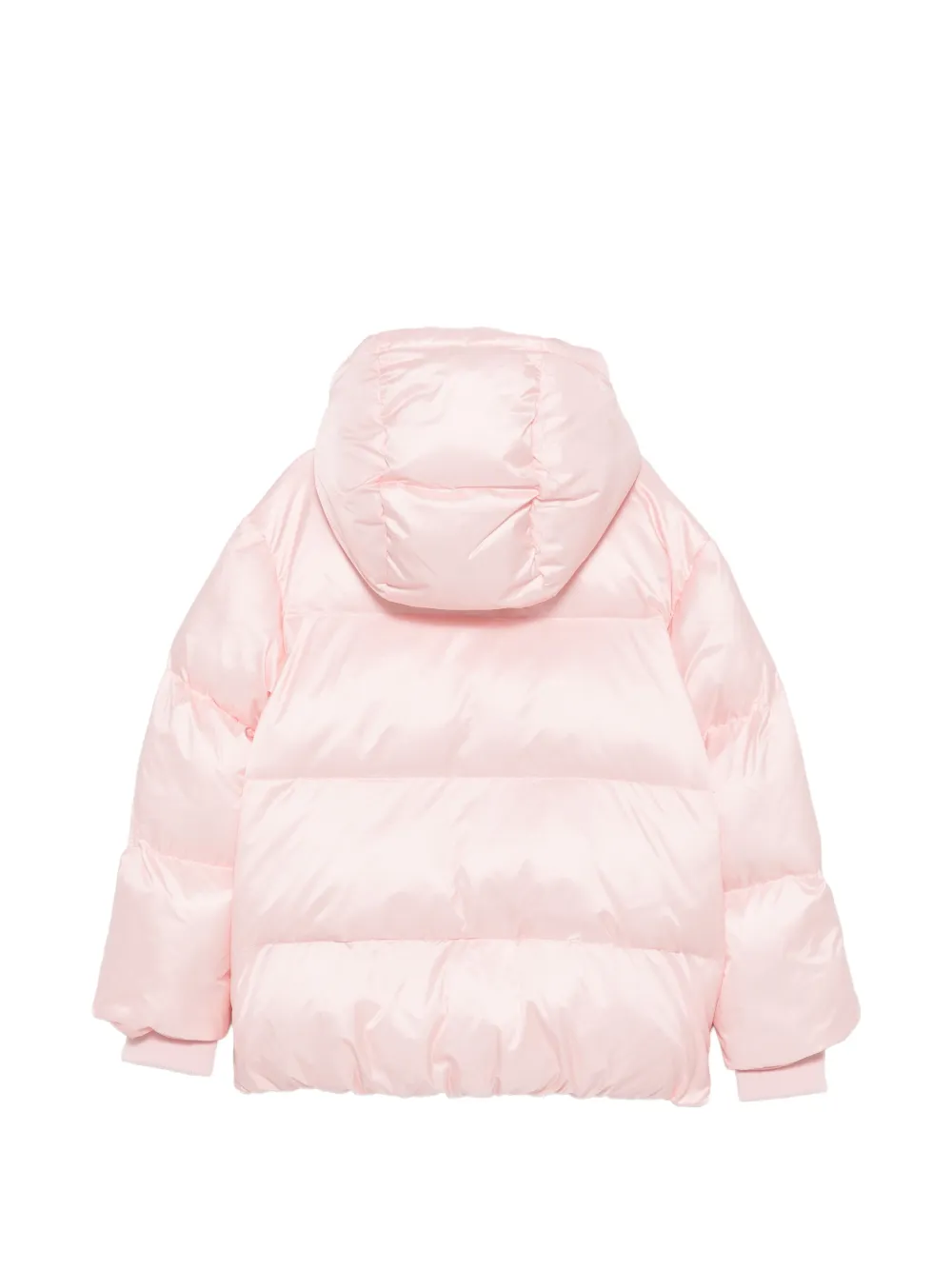 Moschino Kids logo-print puffer jacket Roze
