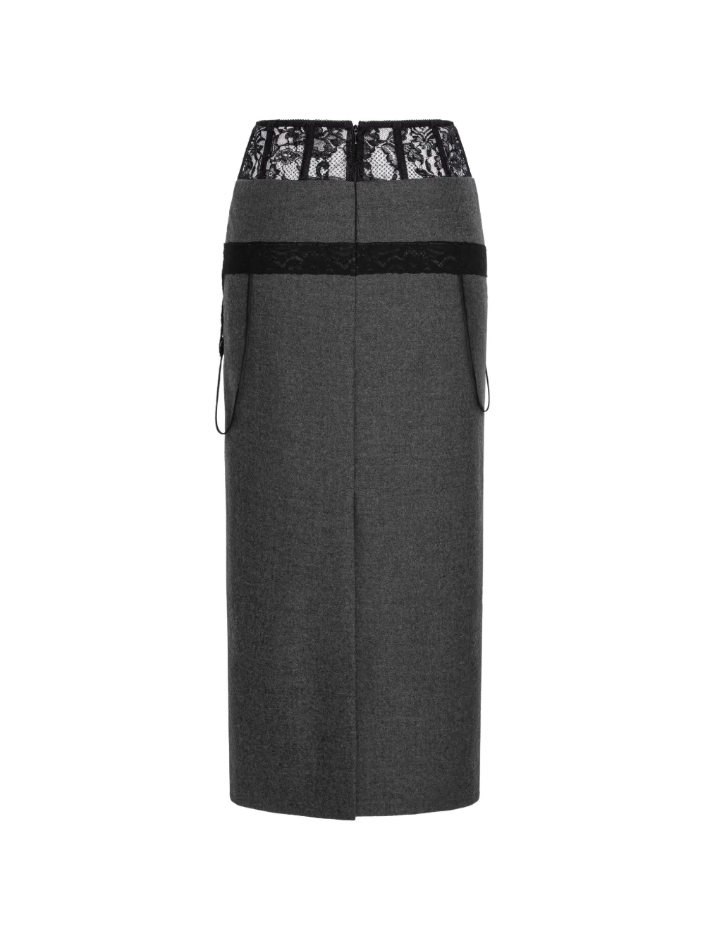 Seen Users Trousseau midi-kokerrok Grijs