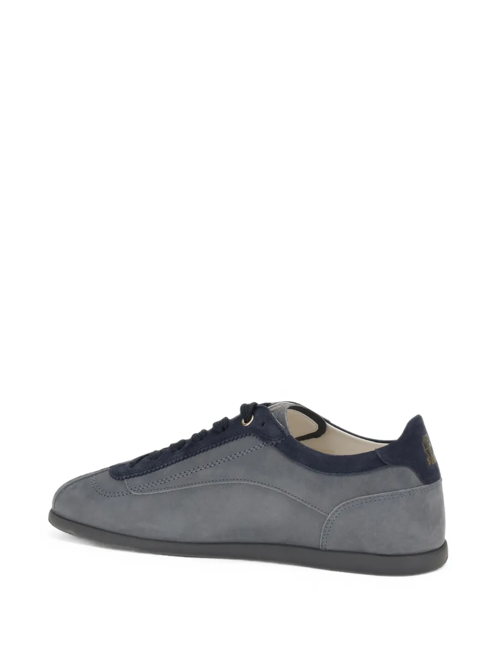 Brunello Cucinelli suede lace-up sneakers Grijs