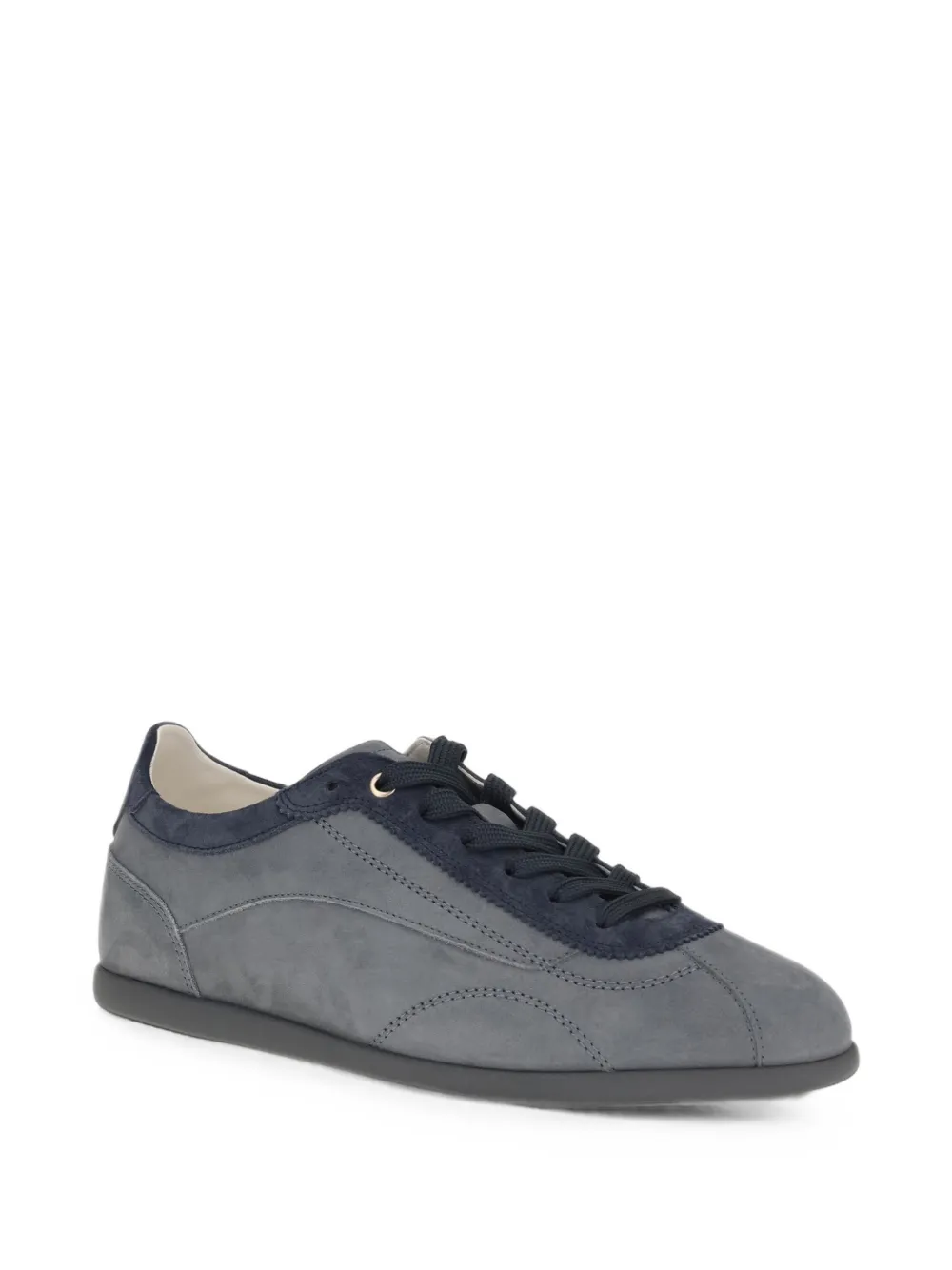 Brunello Cucinelli suede lace-up sneakers Grijs