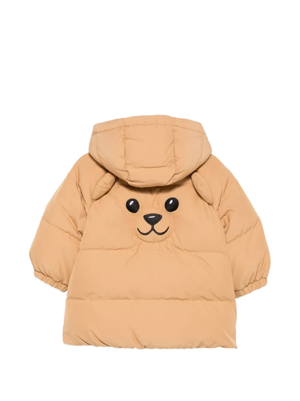 Moschino Kids Donsjack met teddybeerprint Beige