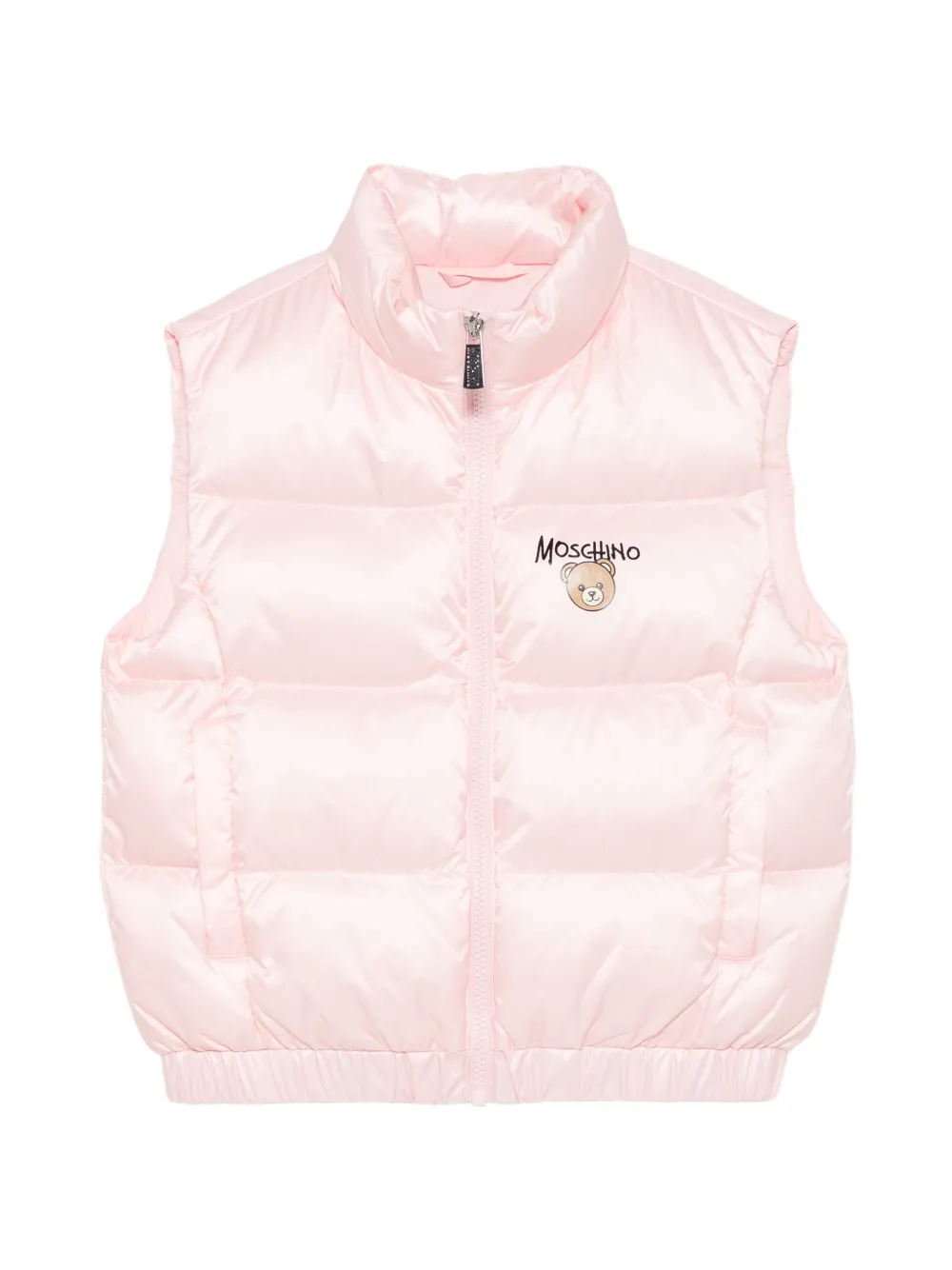 Moschino Kids quilted gilet - Rosa