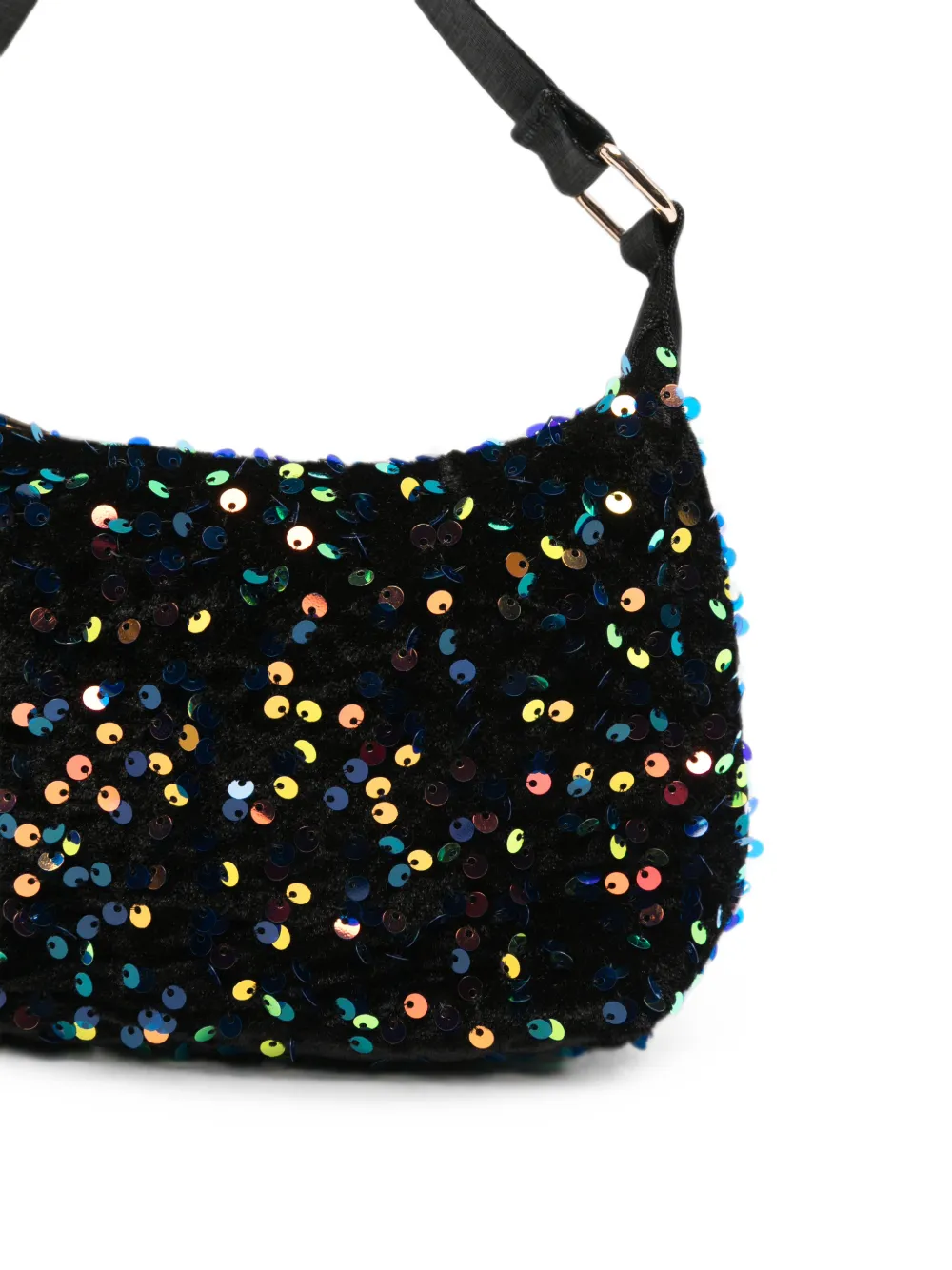 Molo Dolly sequin-embellished shoulder bag Zwart