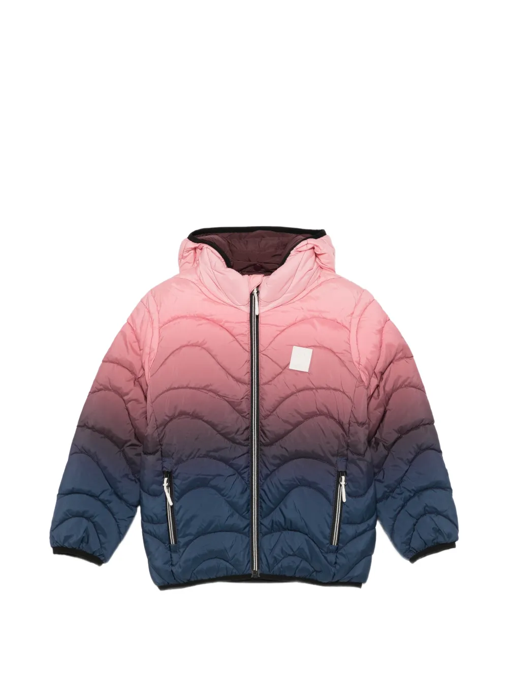 Molo Hao ombre wave-quilted jacket - Rosa