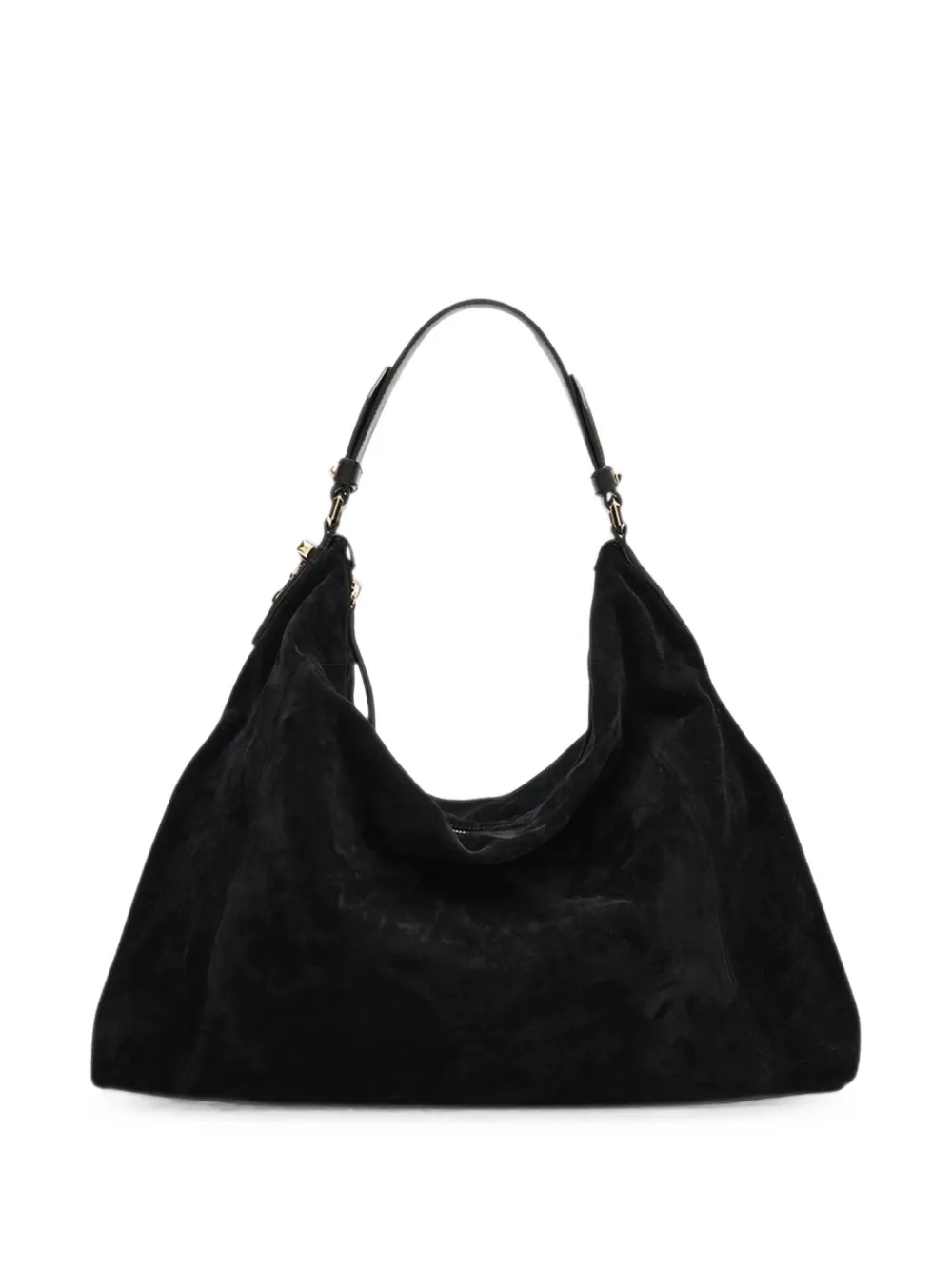 Jimmy Choo Ana suede shoulder bag - Nero