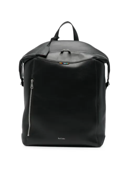 Paul Smith Signature Stripe leather backpack