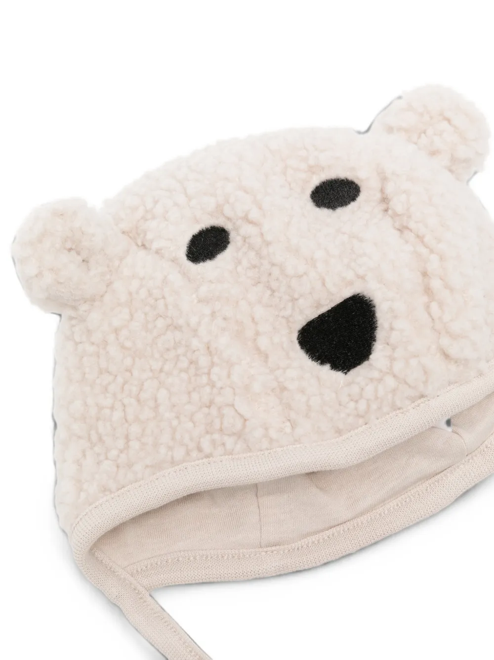 Molo Kandia polar-bear sherpa hat Beige