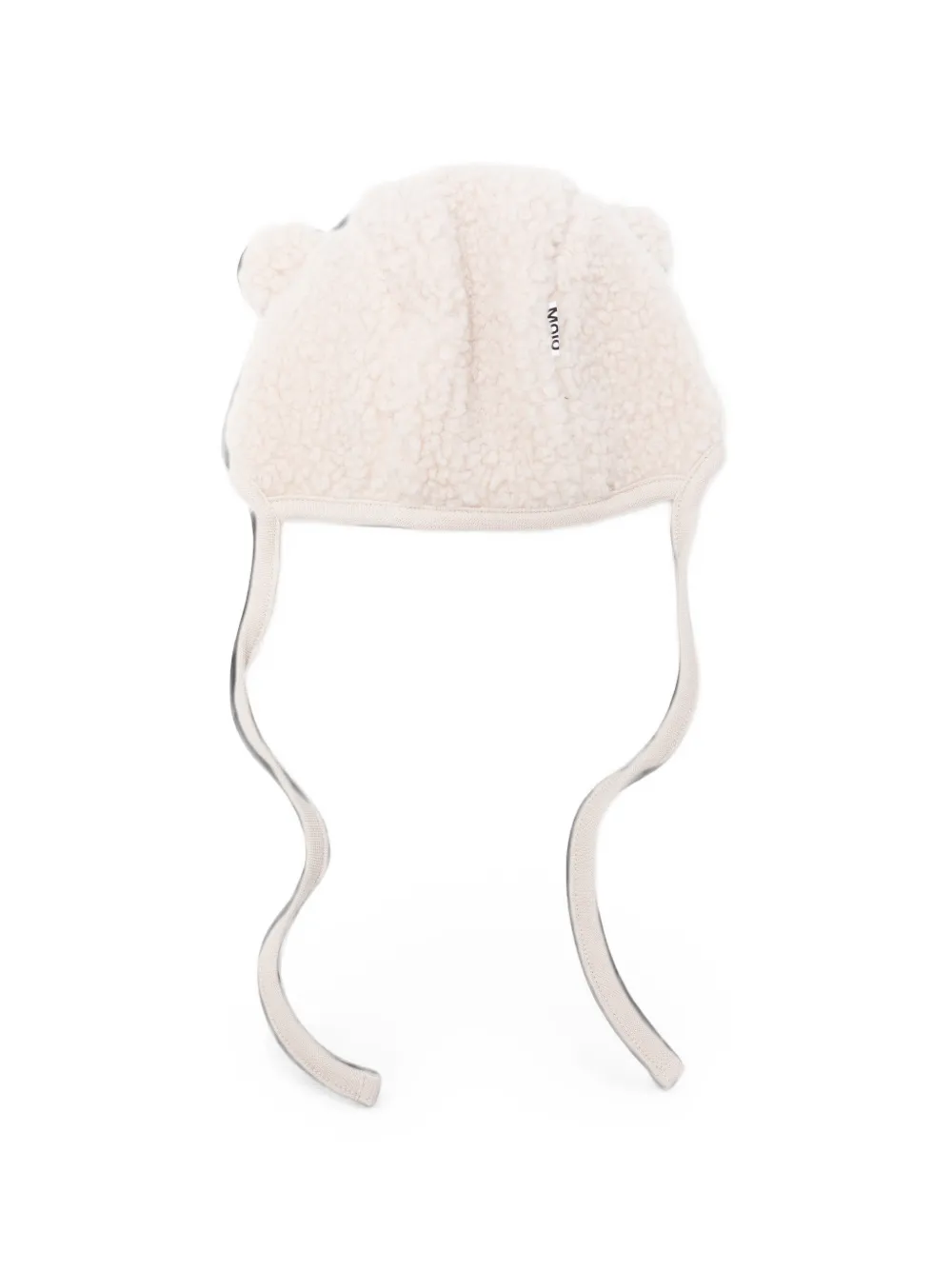 Molo Kandia polar-bear sherpa hat Beige
