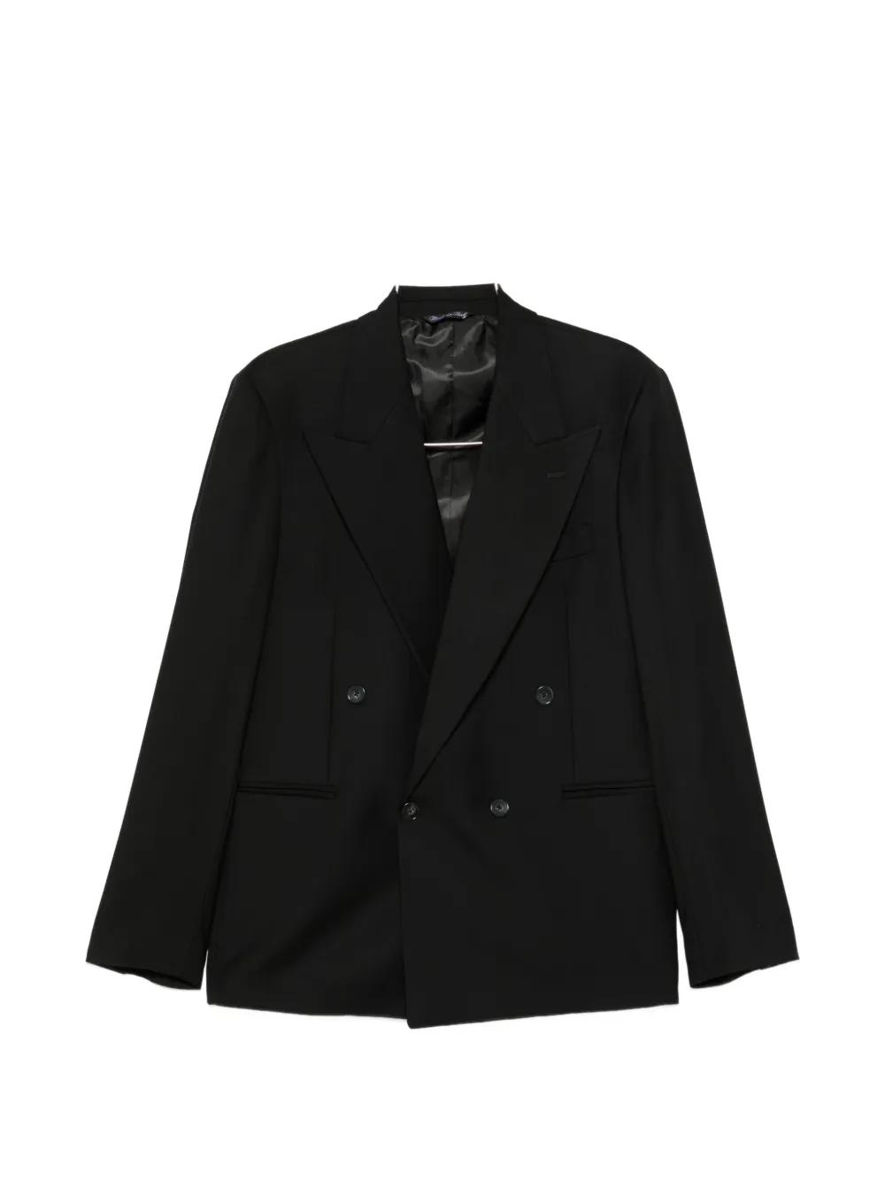 Epoca double-breasted peak-lapel suit - Nero