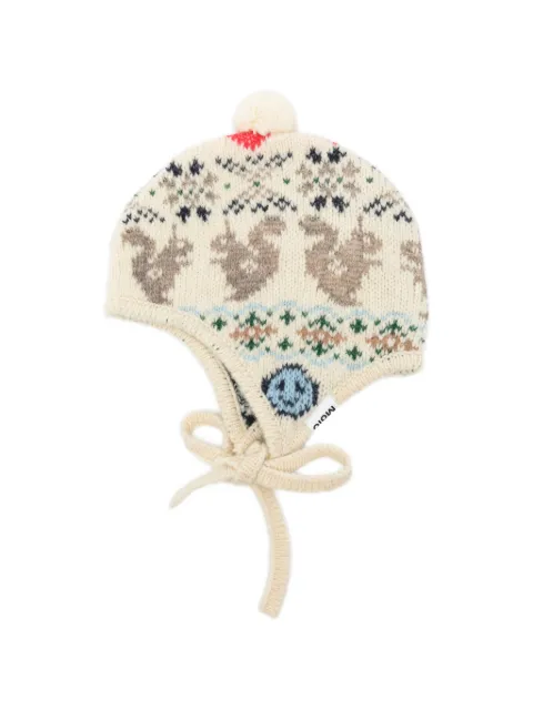 Molo Kikki squirrel-pattern beanie hat