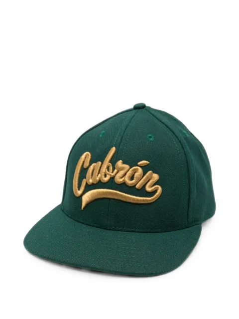 Willy Chavarria embroidered flat-peak cap