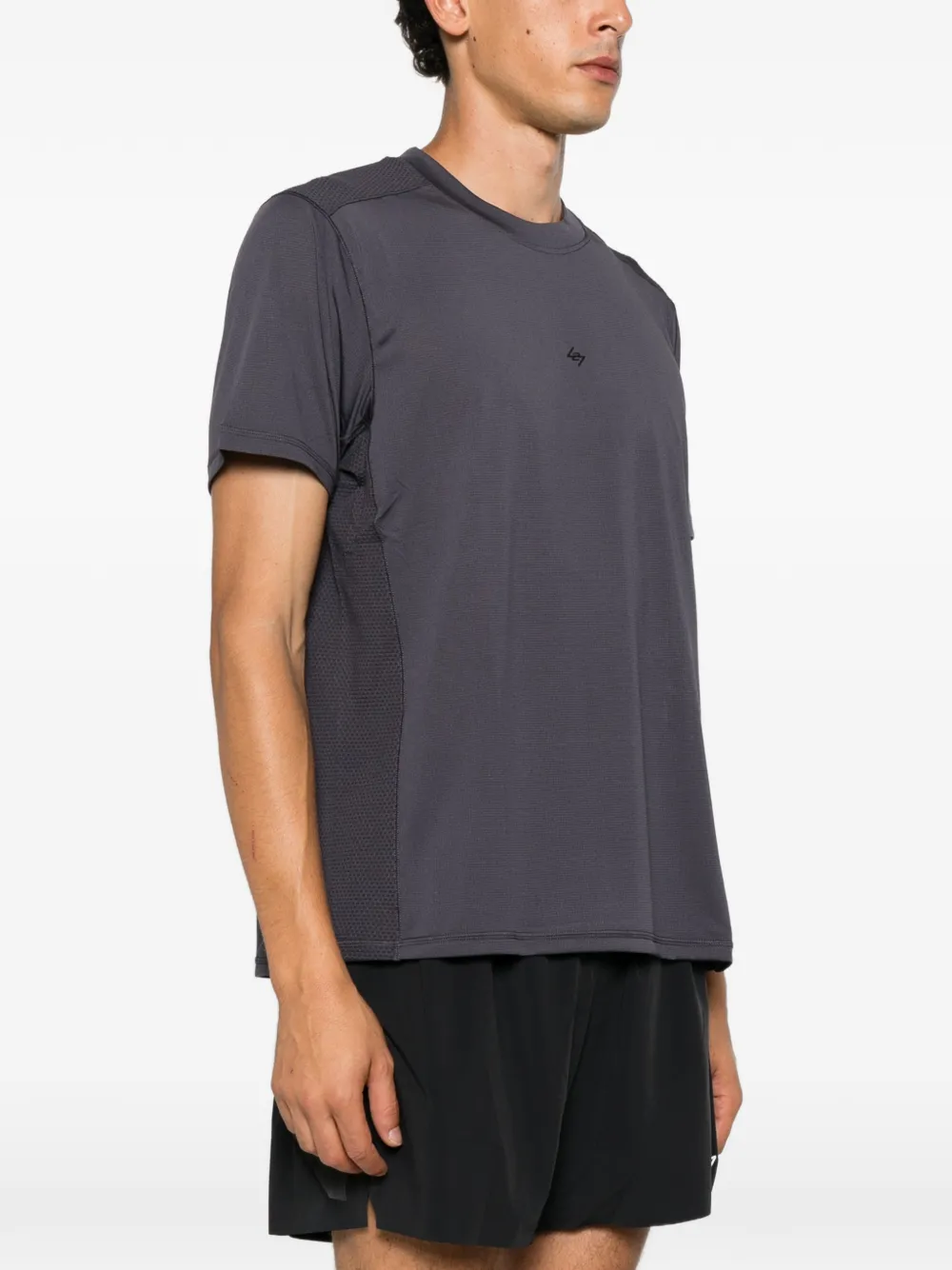 Represent 247 T-shirt met mesh vlak Grijs