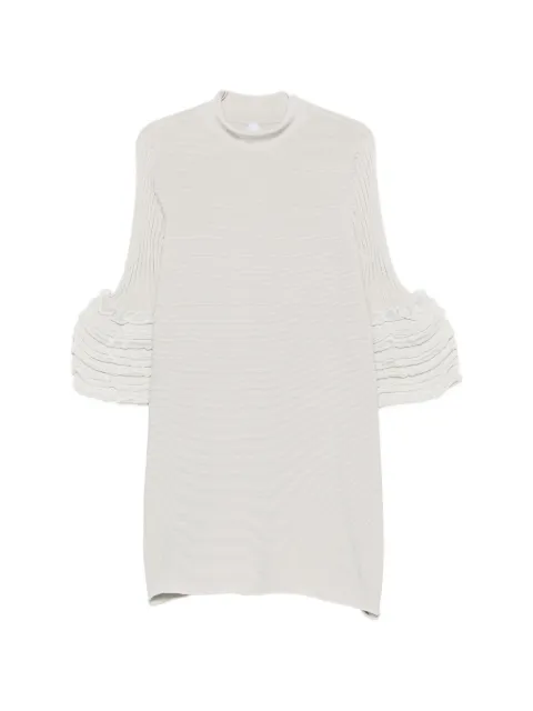 CFCL ruffled bell-sleeve mini dress