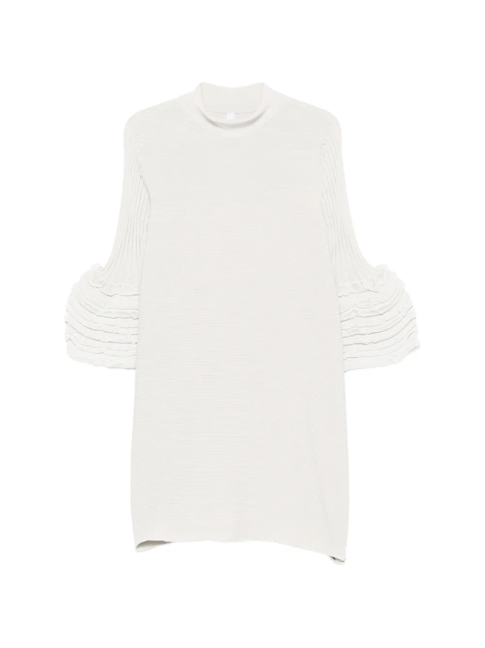 CFCL ruffled bell-sleeve mini dress
