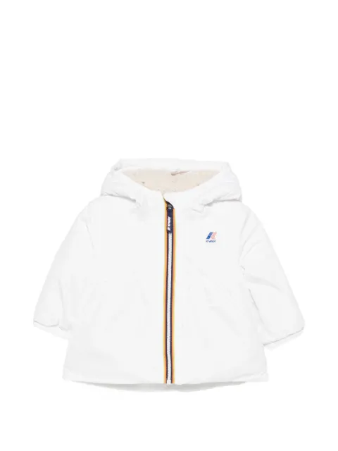 K Way Kids hooded logo-print jacket