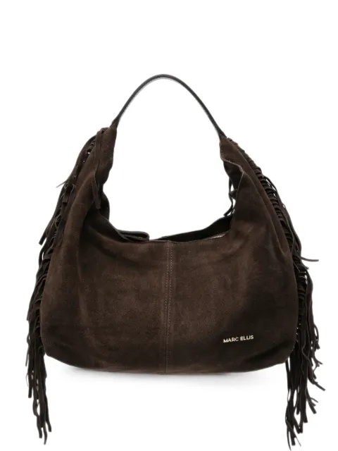 Marc Ellis Aria fringe-trim suede shoulder bag