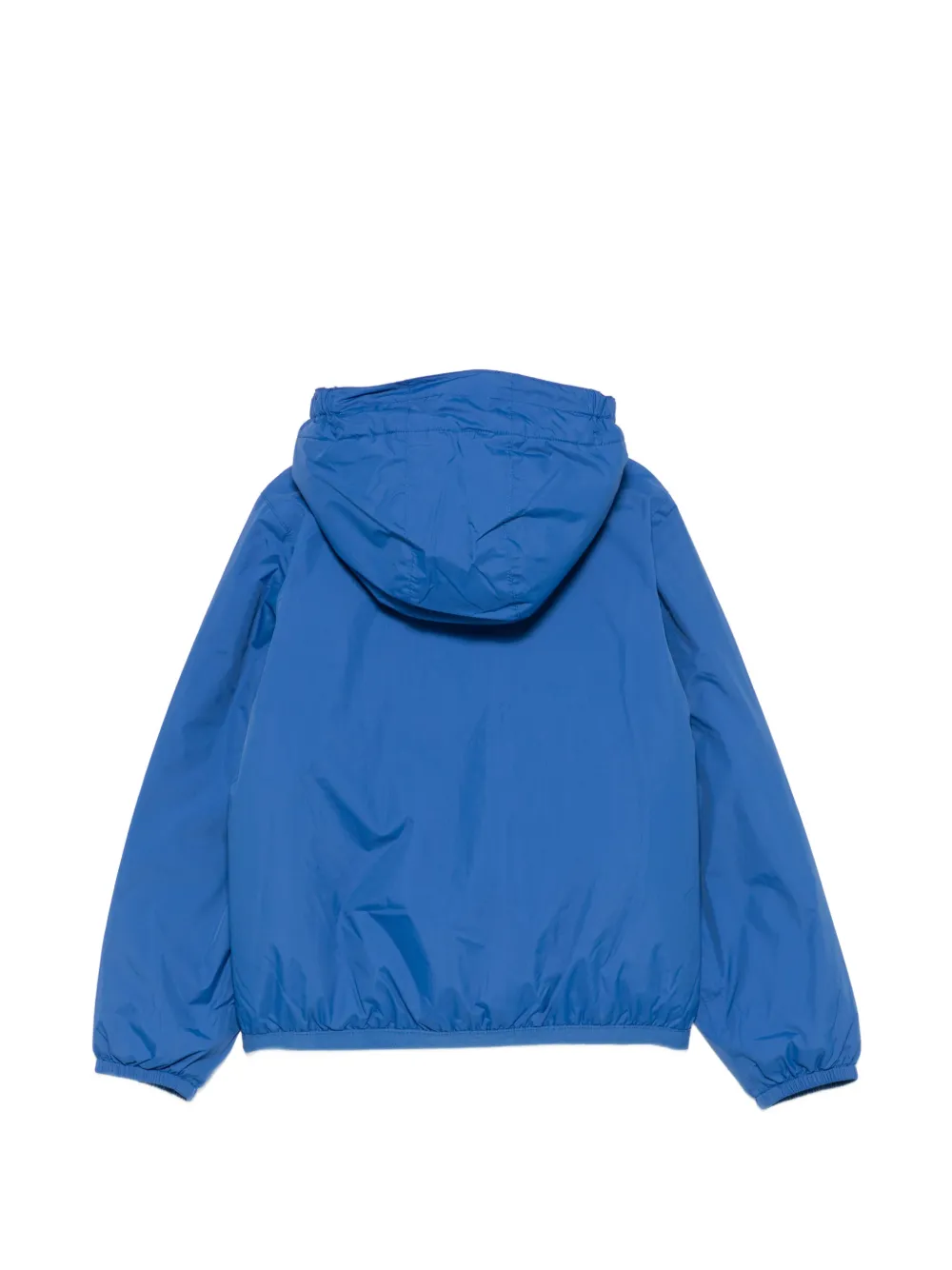 K Way Kids logo-print hooded jacket Blauw
