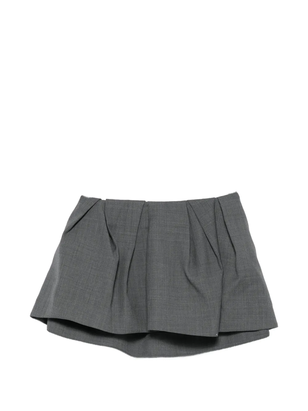 SHUSHU/TONG pleated mini skirt - Grigio