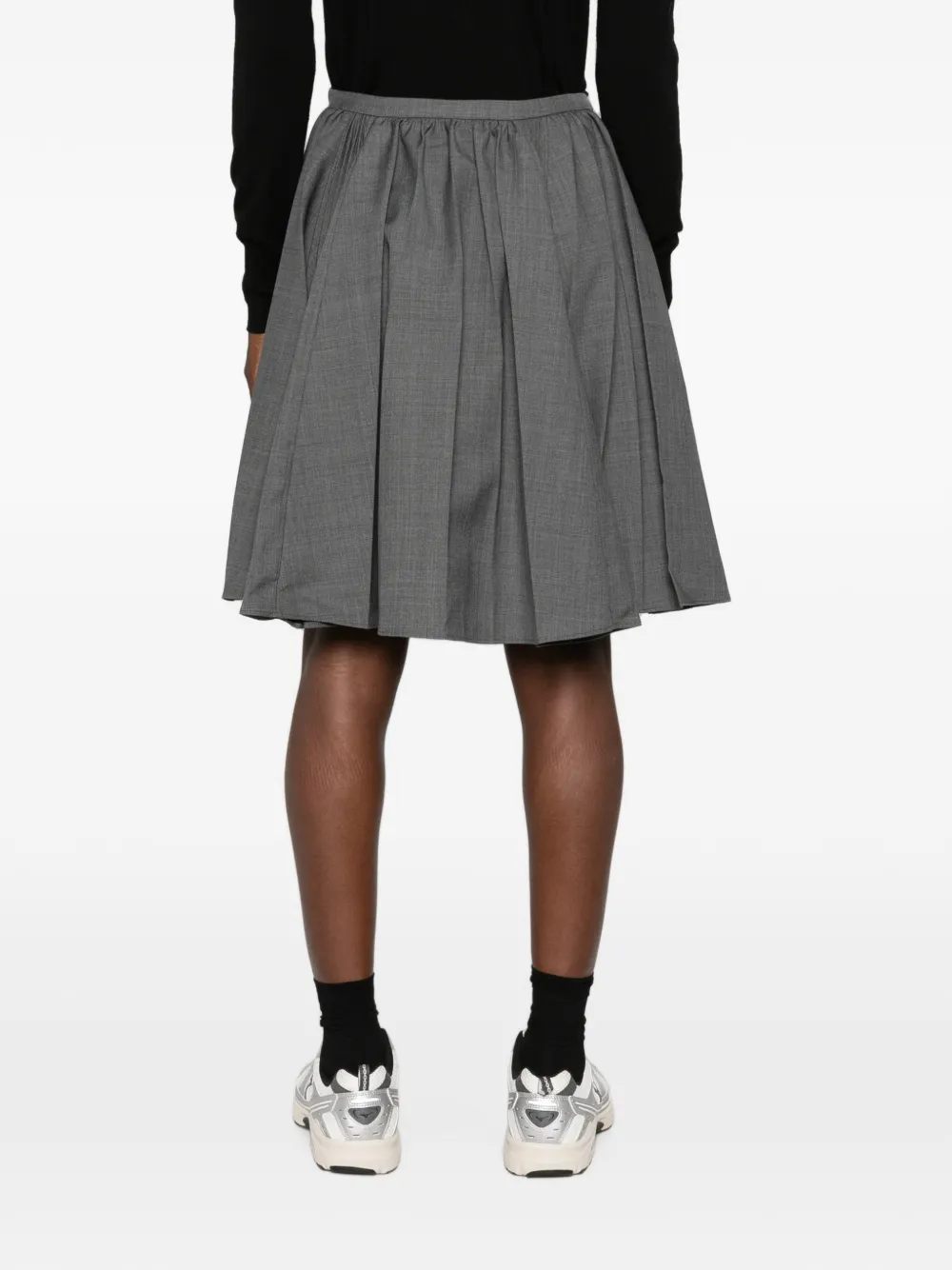 SHUSHU TONG Midi-plooirok Grijs