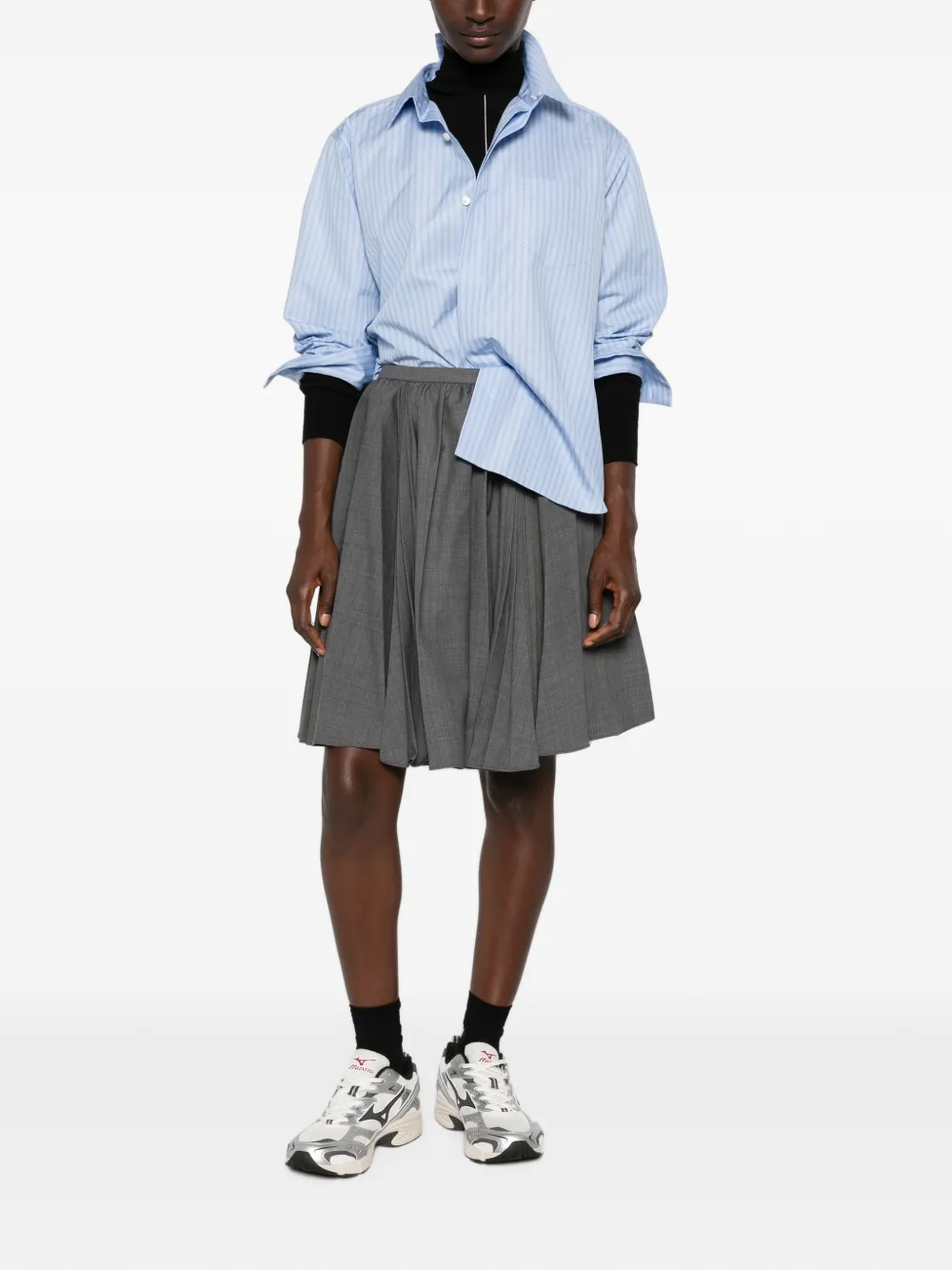 SHUSHU/TONG pleated midi skirt