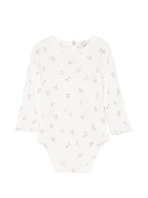 Monnalisa floral-print ruffled bodysuit